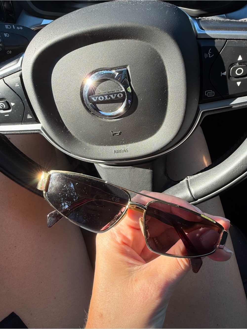 CELINE Metal Triomphe Sunglasses Gold Grey 59mm